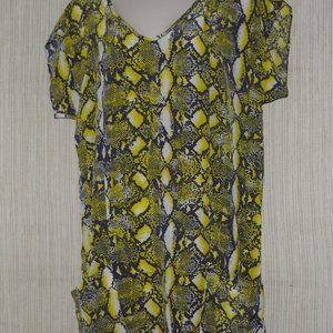 Malya silk snake print Tunic Dress Size: M